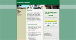 Desktop Screenshot of cambriaheightseastlansing.com